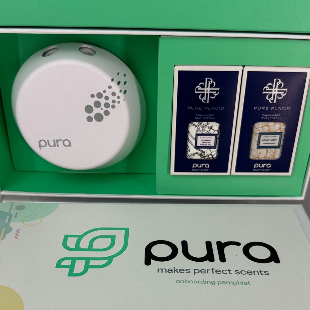 Pura Home Fragrance Device with Pure Placid Scents - White